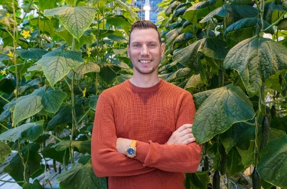 Picture of jan-paul de wit in greenhouse