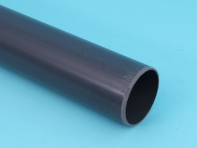Pipe Ø160 x 9,5 mm - dark gray - smooth 16 bar pvc 5 m