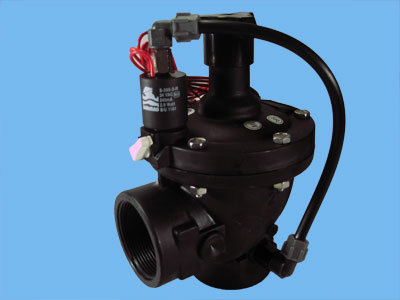 Bermad valve 2,5" inclusive 90 degrees  3-way 24vdc/NO