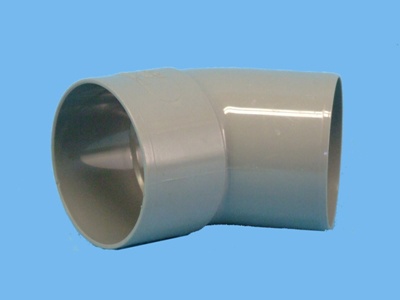 Bend Ø 70mm x 45" - 1 x wedge 1 x solvent cement socket pvc