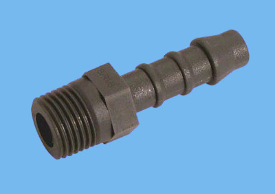 Nylon hose pillar 3/8 male x 10mm