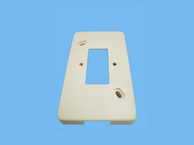 Flat tube mounting plate two fold RAL 9010