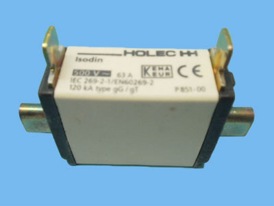 Blade-type fuses 63A delay Din 00