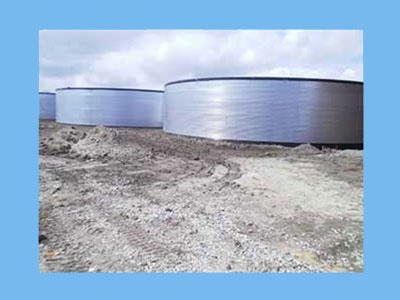 Corrugated sheet diameter 6,45m 1.60mm with 2xM12 flat