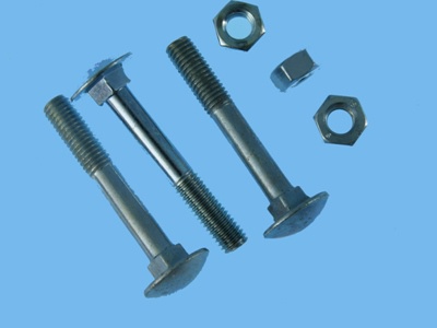 Galvanised 4.6 carriage bolt 8x70 mm