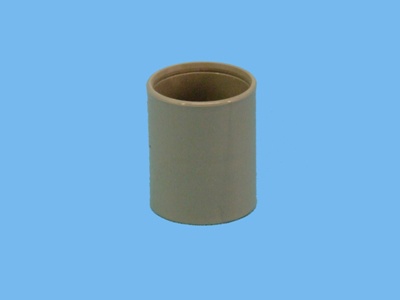 Solvent cement socket 40mm thick walled gray

