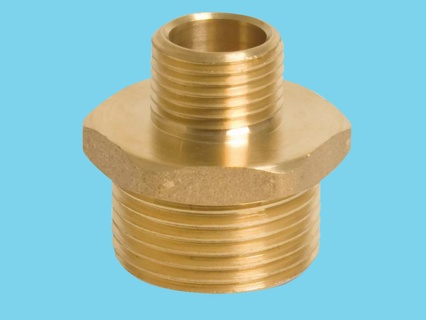 Reduction nipple brass 1/8"x1/4"male