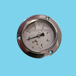 Pressure gauge 0-6bar chrome 1/4"63mm