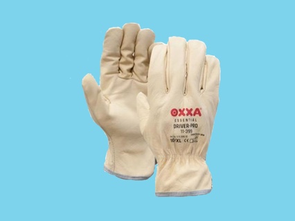 OXXA® Driver-Pro 11-399 grain leather glove cream size 9