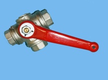Ball valve 1/2" 3 way L model