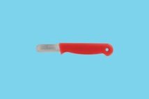 Knife steel strip Red – rounded blade 40 mm