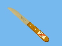 Knife straight wood/steel 80mm