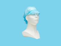 OXXA® Cover 2090 cap with peak and hairnet [non-woven]