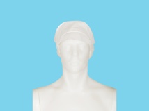 Allwear cap with flap and hair net PP white 10x100 pcs