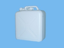 Jerrycan 20 ltr white with pouring spout