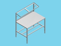 Weighting table alum 110x70cmx74.5 cm high