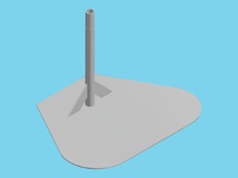 Hebo table stand 300x24mm