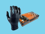 Glove M-Safe 246BK nitrile Grippaz black