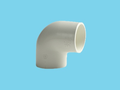 Elbow 90° white PVC