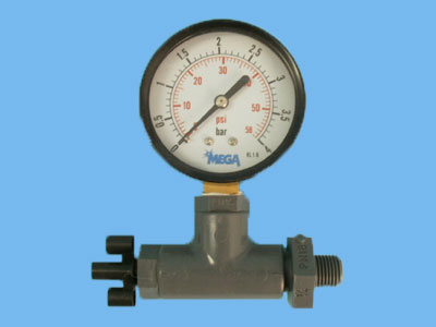 Pressure gauge set for Dan nozzle