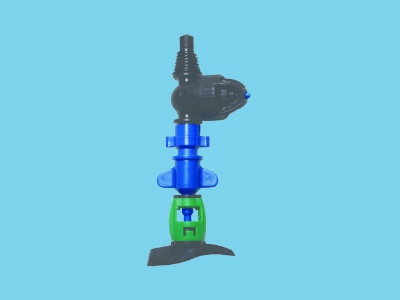 DAN-sprinkler-S met antimist en LPD-3/8Whitworth 90ltr blue