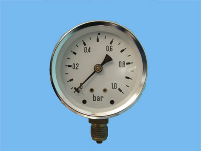 Pressure gauge 0-1 bar OA1/4"63mm