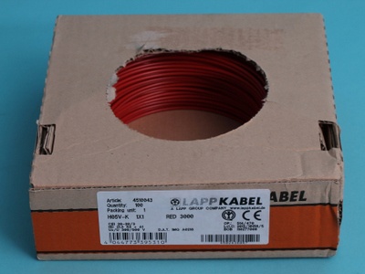 Mounting wire  1,5  mm    red