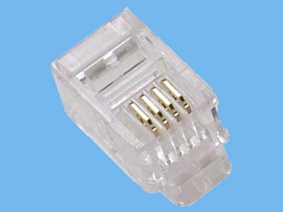 Connector RJ 10 flat cable