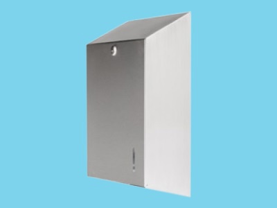 Dispenser in stainless steel for 500 pieces paper towels