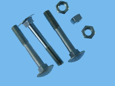 Galvanised 4.6 carriage bolt 8x60 mm
