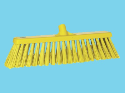 Wide broom hard Vikan yellow