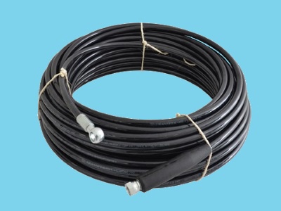 Spring reel hose 50 mtr 3/8" Straight couplings