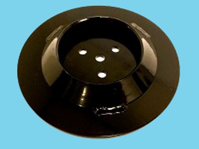 Outside flange with dish for Meto 195mm (for pipe 51mm)