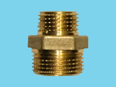 Reduction nipple brass 3/4" - 1/2" out-out