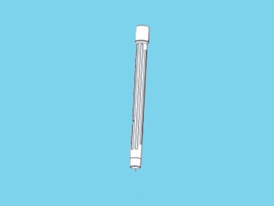 Suction tube 4-parts ( 50 cm /p/pcs) plastic P50 WP