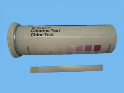 Aquamerck chlorine test strip 0.5-20 ppm
