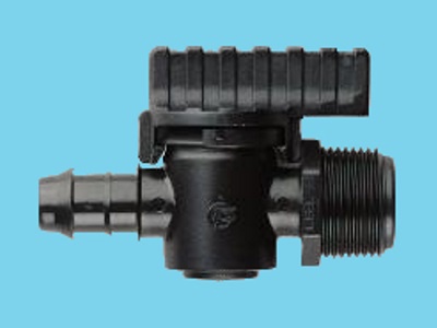 PE valve 25x3/4" external thread