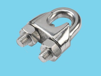 Stainless wire rope clip 4mm DIN741/AISI-316, 100 pieces