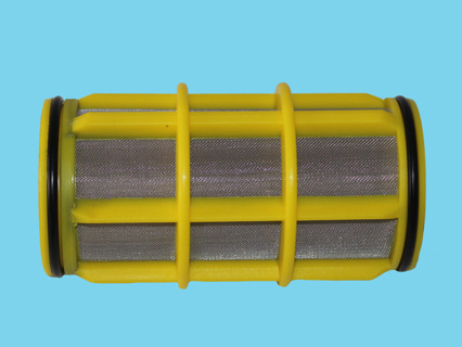 Amiad-cylinder-1"  100-Micron  PL+RVS-yellow