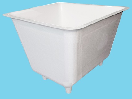 Polyester container 500L square 113x113x50cm on legs