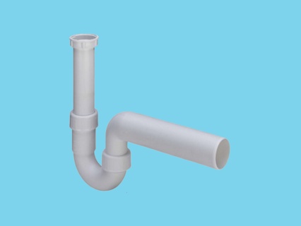 Plastic white pipe siphon (Viega) for wash basin