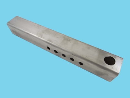 Stainless steel support for swivel castor M24