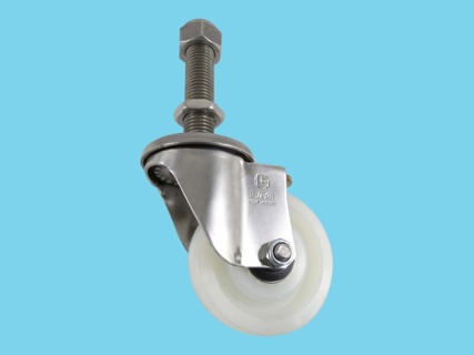 swivel caster 100x37 including threaded end m24