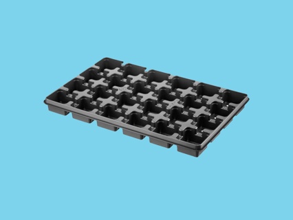Desch tray  28x42 / 24-7x7x6/8 black  2200 plt