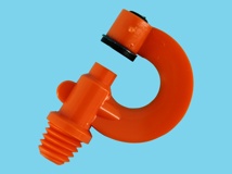 Nylon Watering Nozzle Orange whitworth 3/8"