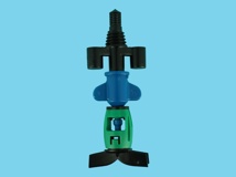 DAN-sprinkler with butterfly-3/8Withworth 200ltr blue