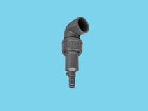 Drain valve+knee 5/4"+spring