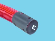 Cable protection pipe PE rood