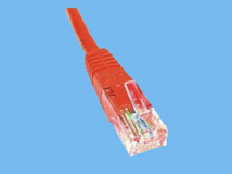 UTP cat5E mold red patch 5m