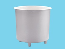 Polyester container 1800L round Ø160x110cm heigh - on legs